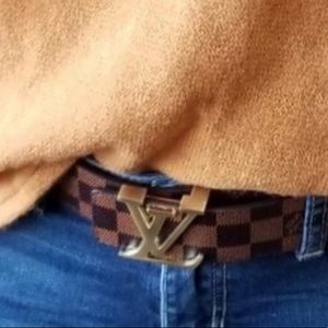 Checkered Inspired Louis V Belt 75-80 cm sz Small